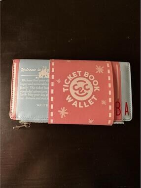 ADORABLE Disneyland Ticket Book Wallet  Brand New